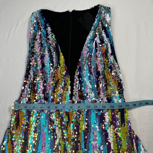 NWT X by NBD Chiquitita Mini Dress Sequin Pastel Multicolor Cocktail Party Large - Picture 8 of 15